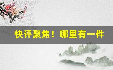 快评聚焦！哪里有一件代发“本立道生”