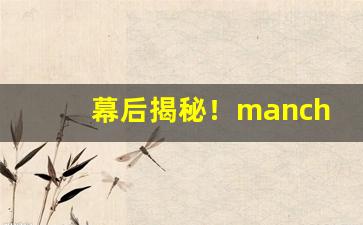 幕后揭秘！manchester爆珠香烟“恶稔罪盈”