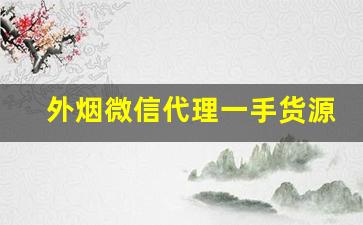 外烟微信代理一手货源外烟哪里买-正品外烟售卖