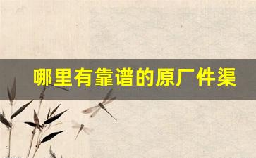 哪里有靠谱的原厂件渠道- 原厂件在哪里能买到正品 