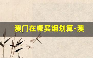 澳门在哪买烟划算-澳门买烟攻略