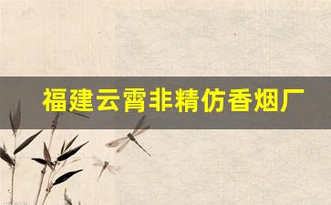福建云霄非精仿香烟厂家直销-云霄香烟高端定制