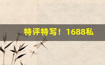 特评特写！1688私香烟网“气宇轩昂”