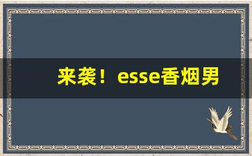 来袭！esse香烟男士都喜欢抽什么味“白玉无瑕”