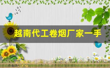 越南代工卷烟厂家一手货源