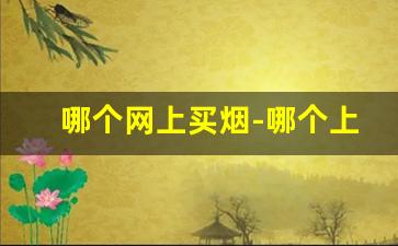 哪个网上买烟-哪个上面可以买烟