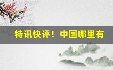 特讯快评！中国哪里有卖免税烟的“南辕北辙”