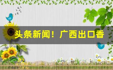 头条新闻！广西出口香烟一手货源“寸蹄尺缣”