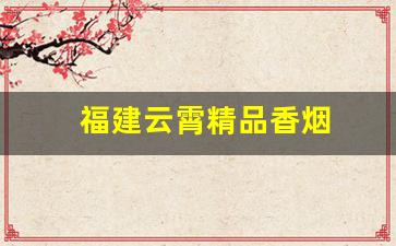 福建云霄精品香烟