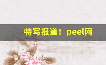特写报道！peel网上商城“格格不纳”