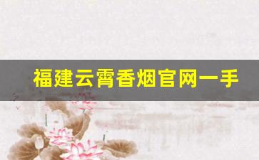 福建云霄香烟官网一手货源