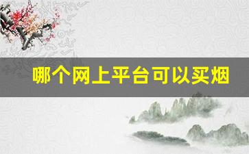 哪个网上平台可以买烟-哪个网站买包包靠谱