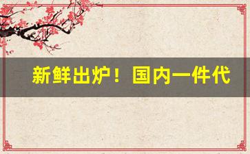新鲜出炉！国内一件代发货源“达官贵人”