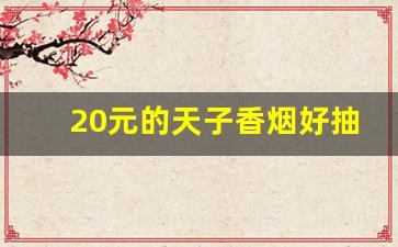 20元的天子香烟好抽吗-20元的天子烟和什么烟是一个档次