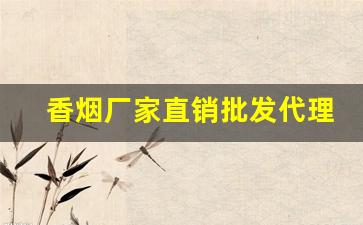 香烟厂家直销批发代理-烟专卖店厂家直销