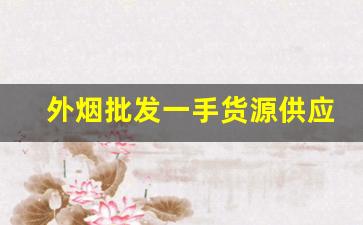 外烟批发一手货源供应商微信-外烟从哪里批发来的