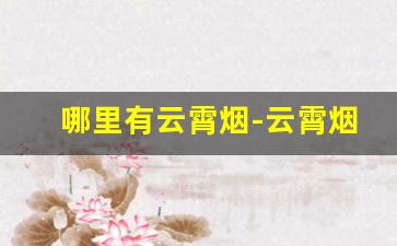 哪里有云霄烟-云霄烟有正宗的吗