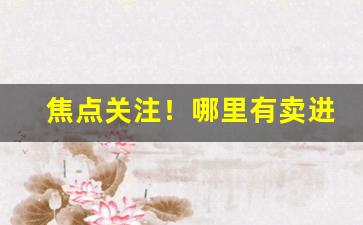 焦点关注！哪里有卖进口烟草“乘风兴浪”