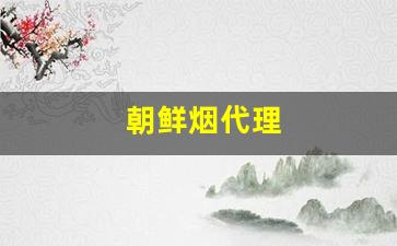 朝鲜烟代理