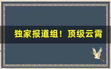 独家报道组！顶级云霄香烟货源“当门抵户”