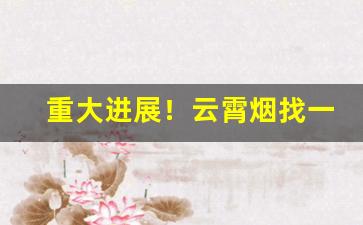 重大进展！云霄烟找一手货源技巧？领取云霄香烟批发价格表“逞心如意”