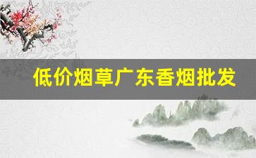 低价烟草广东香烟批发-烟批发供应商广东