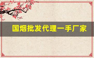 国烟批发代理一手厂家货源-厂家购买特价烟