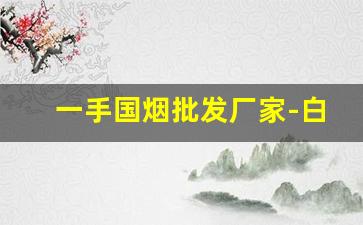 一手国烟批发厂家-白嘴白沙烟厂家直销