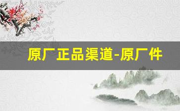 原厂正品渠道-原厂件购买渠道