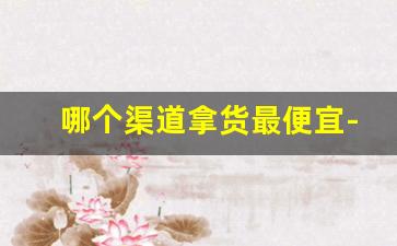哪个渠道拿货最便宜-在哪里拿货比较便宜比较好