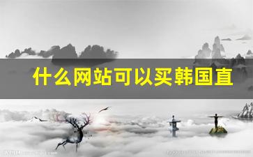 什么网站可以买韩国直邮东西-韩国哪个购物网站可以直邮中国