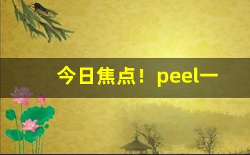 今日焦点！peel一般哪个商店卖“傲骨嶙峋”