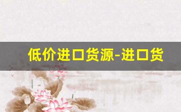 低价进口货源-进口货源怎么联系