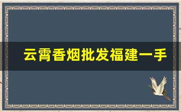 云霄香烟批发福建一手云宵烟多少钱一包？-云霄香烟价格一览表2024