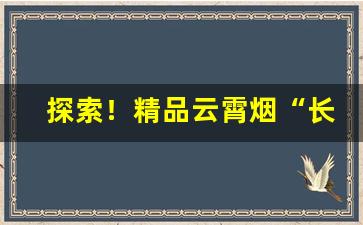 探索！精品云霄烟“长乐老”