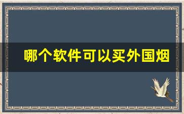 哪个软件可以买外国烟-外国烟女生推荐在哪里买