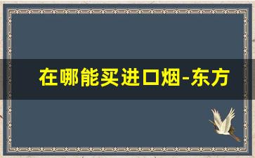 在哪能买进口烟-东方之门附近哪有卖烟的
