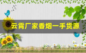 云霄厂家香烟一手货源-云霄香烟私人订制