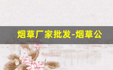 烟草厂家批发-烟草公司供货价格