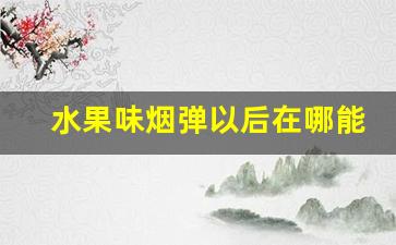 水果味烟弹以后在哪能买到-水果味香烟