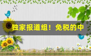 独家报道组！免税的中华香烟多少钱一条“东差西误”