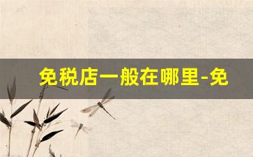 免税店一般在哪里-免税店一般都开在哪里