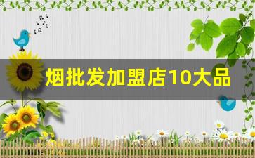 烟批发加盟店10大品牌-烟批发平台哪里找