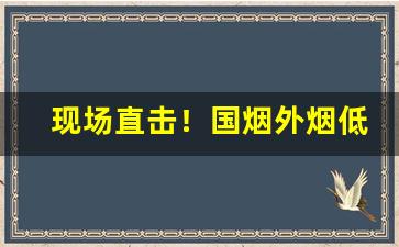 现场直击！国烟外烟低价批发一手货源“割肚牵肠”