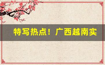 特写热点！广西越南实力一手厂家“鼎成龙去”