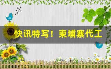 快讯特写！柬埔寨代工香烟厂家“不共戴”