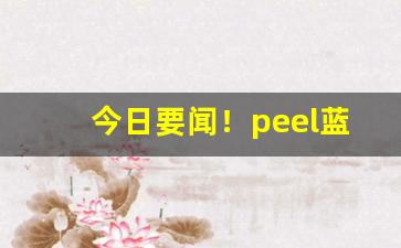 今日要闻！peel蓝莓爆珠烟怎么辨别真假“藏诸名山，传之其人”