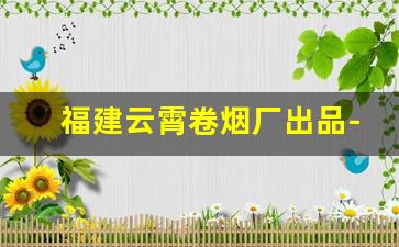 福建云霄卷烟厂出品-福建漳州云霄县出来的香烟