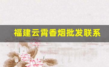 福建云霄香烟批发联系方式云霄香烟官网-福建云霄香烟市场价格