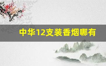 中华12支装香烟哪有卖-中华 16 支装香烟的价格是多少